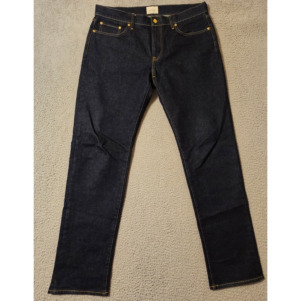 Sid Mashburn Mens Clift Straight Leg Jeans Dark Indigo Blue Size 36x34 S72226